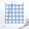 Blue Plaid Country Gingham Sky Check Picnic Cottagecore Large Scale Custom Printed Fabric by Spoonflower Various Fabrics by the Yard or Fat Quarter